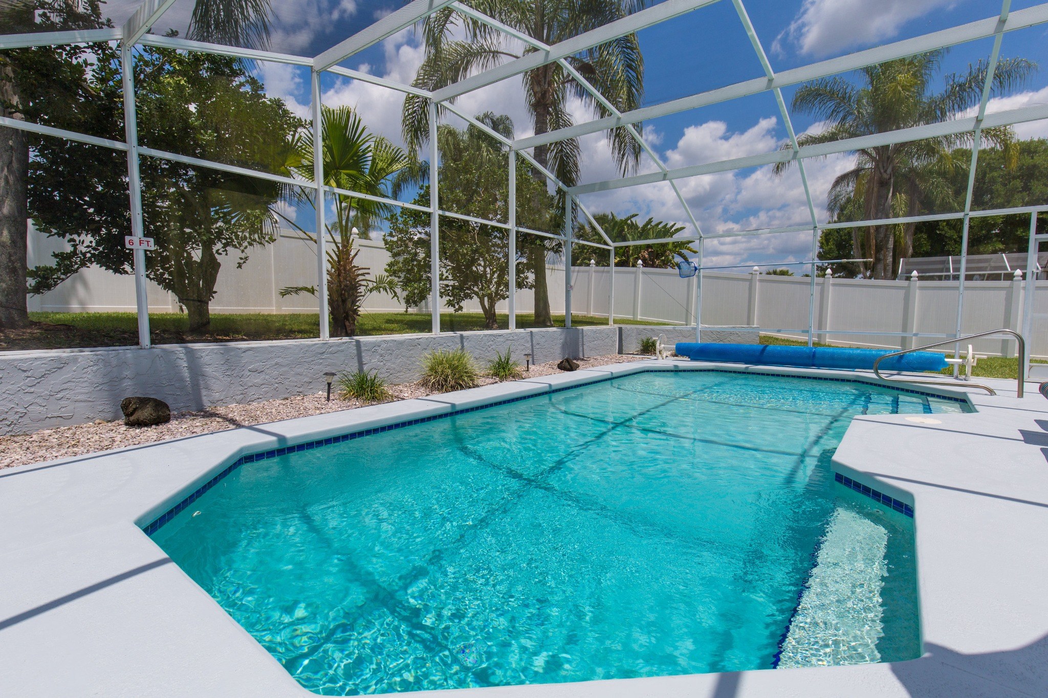Private screened swimming pool at Florida Fun Villa Private screened swimming pool at Florida Fun Villa